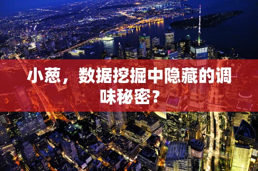 小葱，数据挖掘中隐藏的调味秘密？