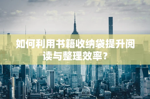如何利用书籍收纳袋提升阅读与整理效率？