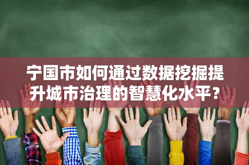 宁国市如何通过数据挖掘提升城市治理的智慧化水平？