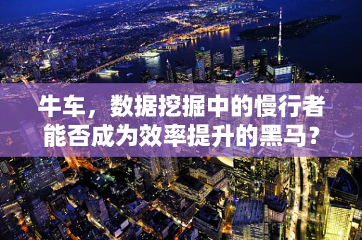 牛车，数据挖掘中的慢行者能否成为效率提升的黑马？