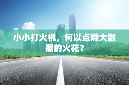 小小打火机，何以点燃大数据的火花？