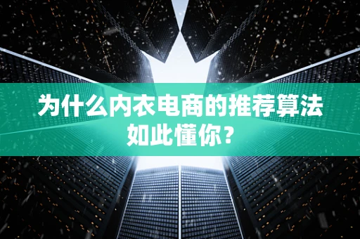 为什么内衣电商的推荐算法如此懂你？