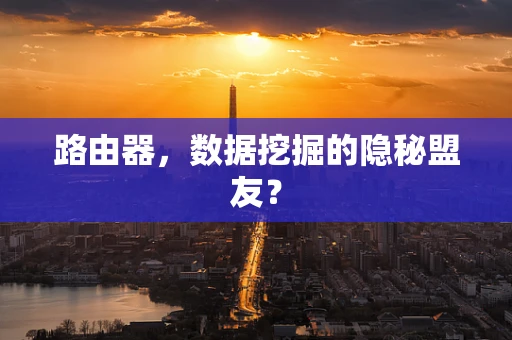 路由器，数据挖掘的隐秘盟友？