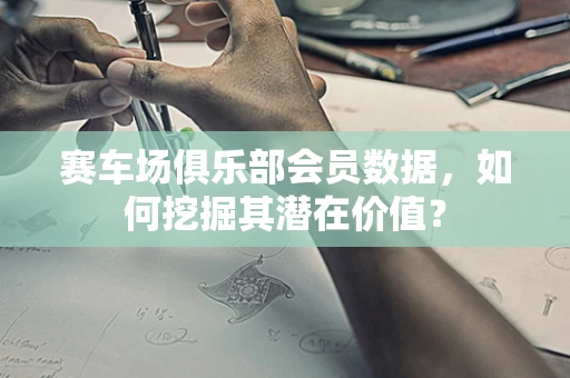 赛车场俱乐部会员数据，如何挖掘其潜在价值？