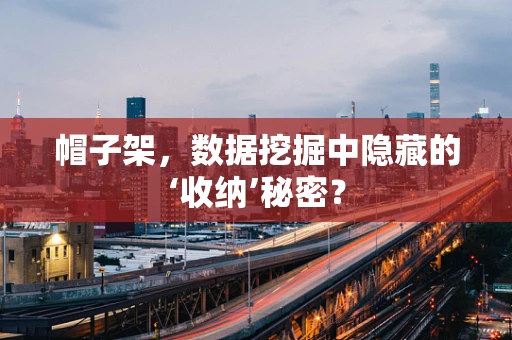帽子架，数据挖掘中隐藏的‘收纳’秘密？