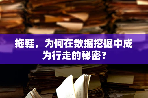 拖鞋，为何在数据挖掘中成为行走的秘密？