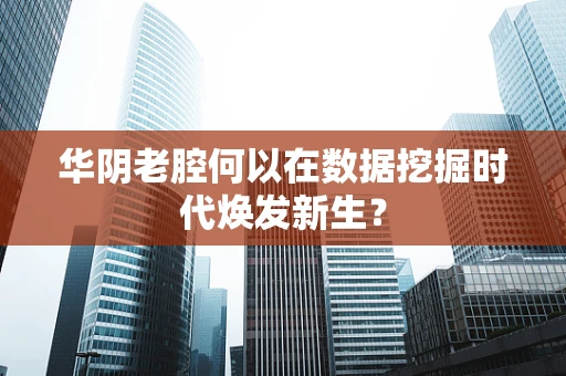 华阴老腔何以在数据挖掘时代焕发新生？