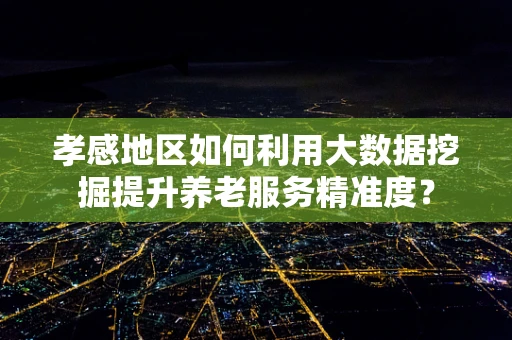 孝感地区如何利用大数据挖掘提升养老服务精准度？