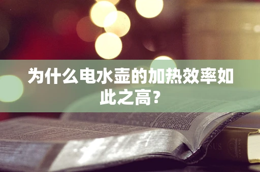 为什么电水壶的加热效率如此之高？