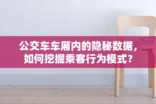 公交车车厢内的隐秘数据，如何挖掘乘客行为模式？