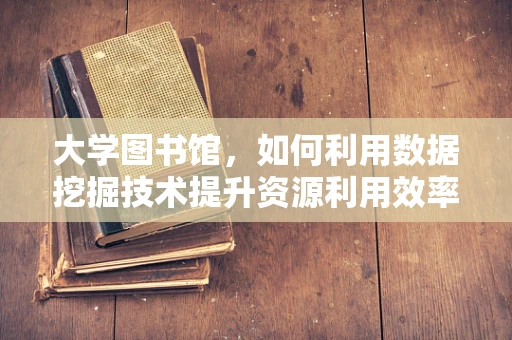 大学图书馆，如何利用数据挖掘技术提升资源利用效率？