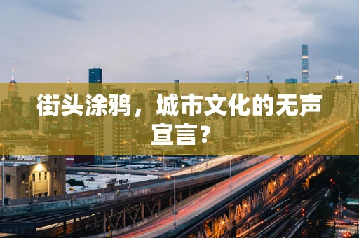 街头涂鸦，城市文化的无声宣言？