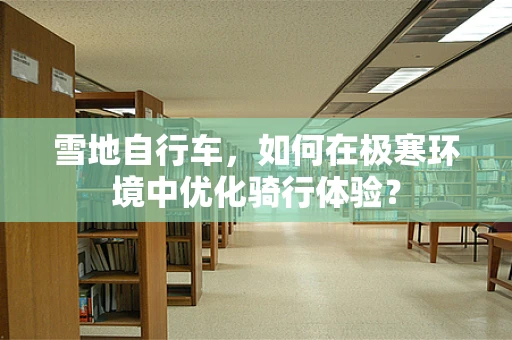 雪地自行车，如何在极寒环境中优化骑行体验？