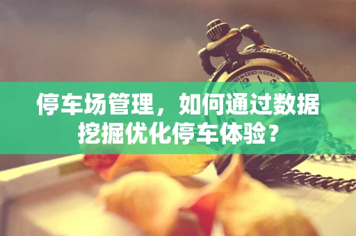 停车场管理，如何通过数据挖掘优化停车体验？
