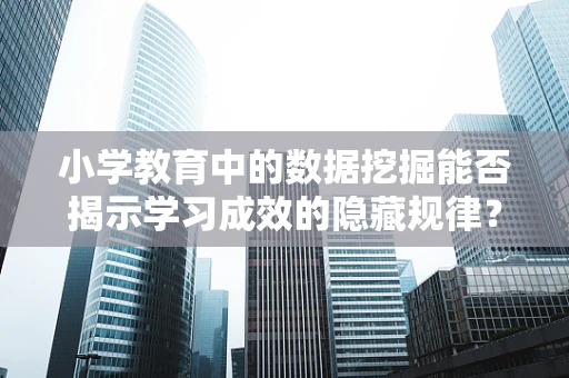 小学教育中的数据挖掘能否揭示学习成效的隐藏规律？