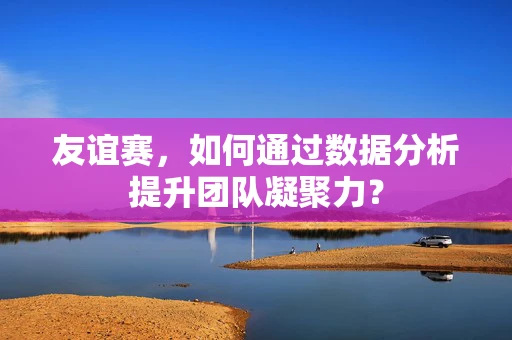 友谊赛，如何通过数据分析提升团队凝聚力？