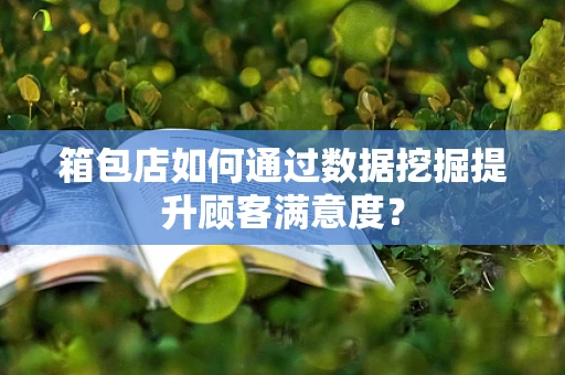 箱包店如何通过数据挖掘提升顾客满意度？