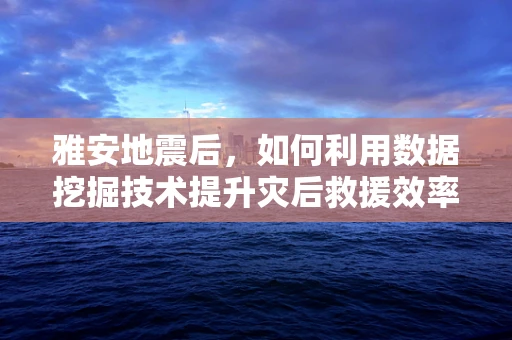 雅安地震后，如何利用数据挖掘技术提升灾后救援效率？