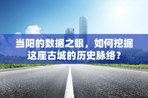 当阳的数据之眼，如何挖掘这座古城的历史脉络？
