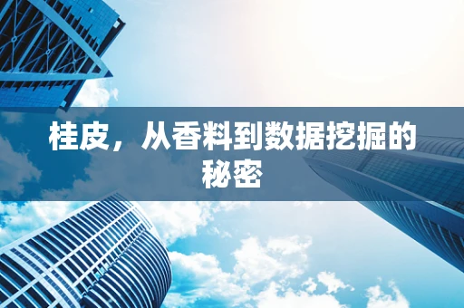 桂皮，从香料到数据挖掘的秘密