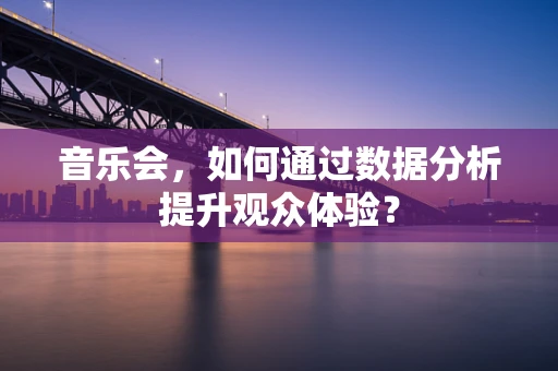 音乐会，如何通过数据分析提升观众体验？