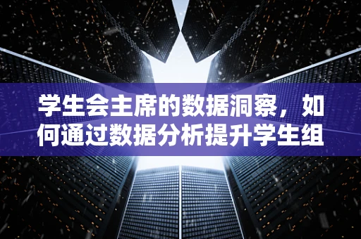 学生会主席的数据洞察，如何通过数据分析提升学生组织效能？