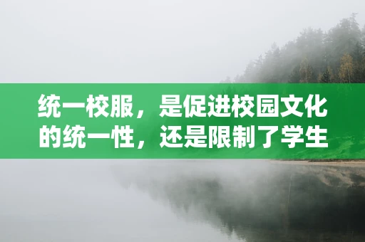 统一校服，是促进校园文化的统一性，还是限制了学生的个性发展？