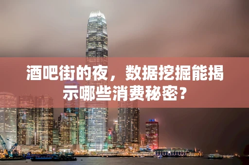 酒吧街的夜，数据挖掘能揭示哪些消费秘密？