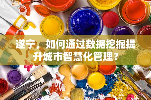 遂宁，如何通过数据挖掘提升城市智慧化管理？