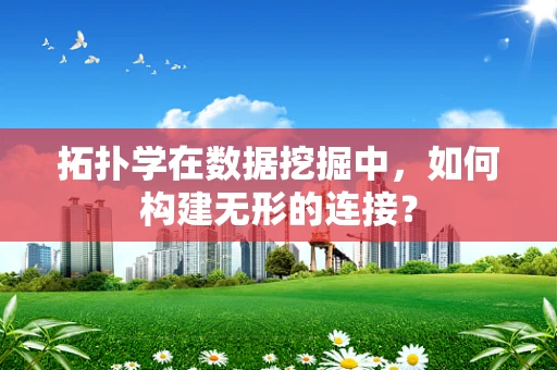拓扑学在数据挖掘中，如何构建无形的连接？