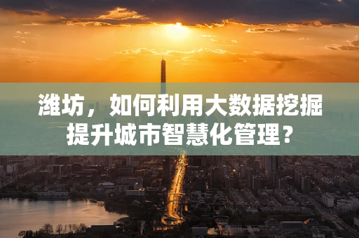 潍坊，如何利用大数据挖掘提升城市智慧化管理？