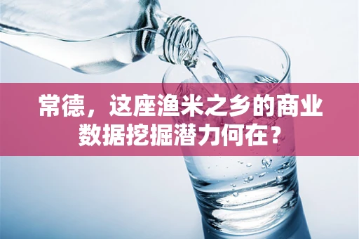 常德，这座渔米之乡的商业数据挖掘潜力何在？