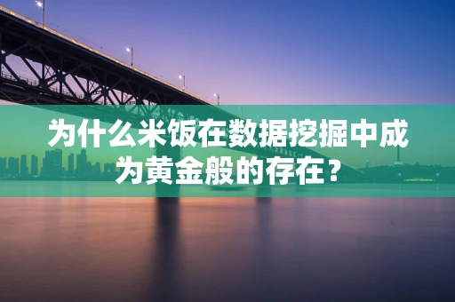 为什么米饭在数据挖掘中成为黄金般的存在？
