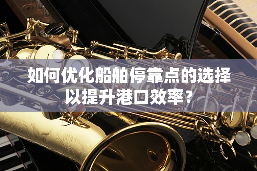 如何优化船舶停靠点的选择以提升港口效率？