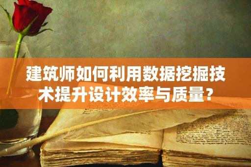 建筑师如何利用数据挖掘技术提升设计效率与质量？