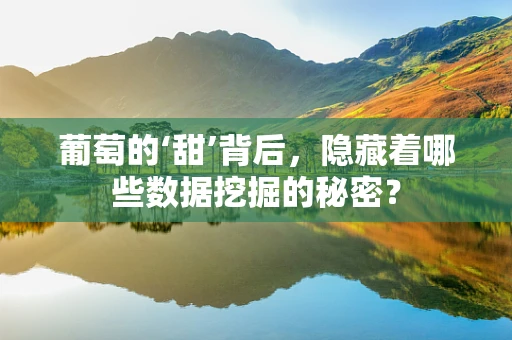 葡萄的‘甜’背后，隐藏着哪些数据挖掘的秘密？