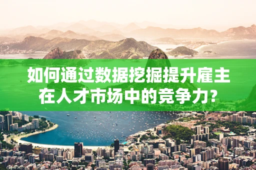 如何通过数据挖掘提升雇主在人才市场中的竞争力？