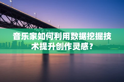 音乐家如何利用数据挖掘技术提升创作灵感？