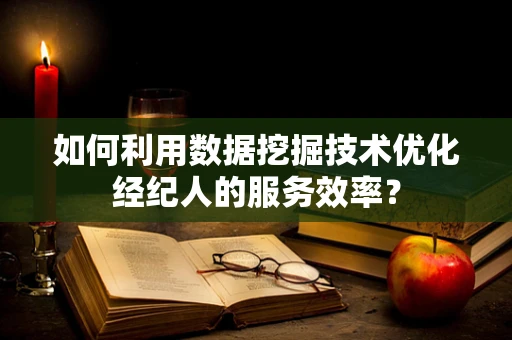 如何利用数据挖掘技术优化经纪人的服务效率？