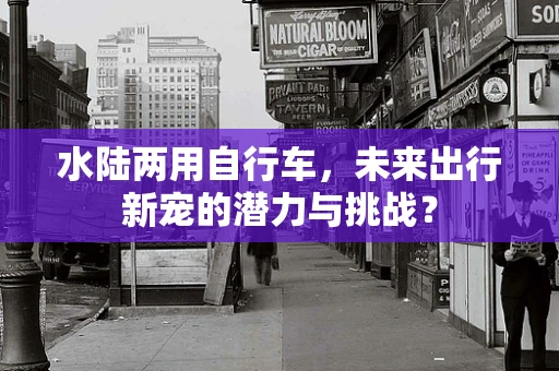 水陆两用自行车，未来出行新宠的潜力与挑战？