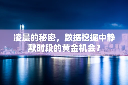 凌晨的秘密，数据挖掘中静默时段的黄金机会？