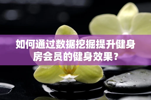 如何通过数据挖掘提升健身房会员的健身效果？