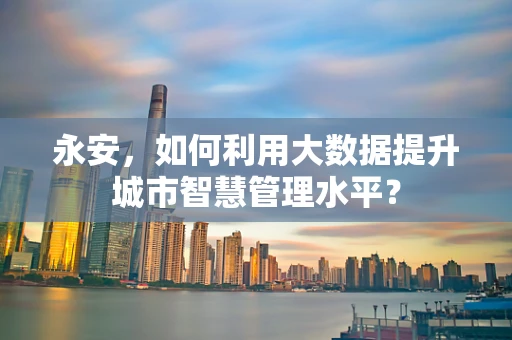 永安，如何利用大数据提升城市智慧管理水平？