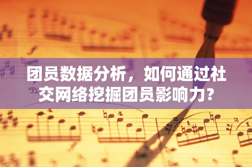团员数据分析，如何通过社交网络挖掘团员影响力？