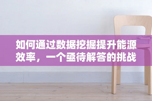 如何通过数据挖掘提升能源效率，一个亟待解答的挑战？