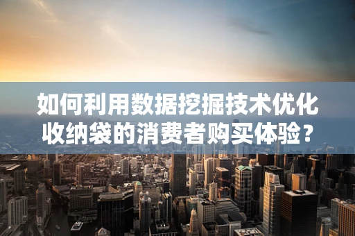 如何利用数据挖掘技术优化收纳袋的消费者购买体验？