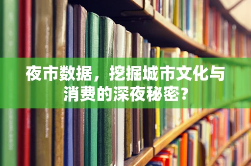 夜市数据，挖掘城市文化与消费的深夜秘密？