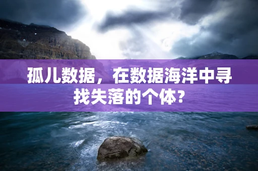 孤儿数据，在数据海洋中寻找失落的个体？