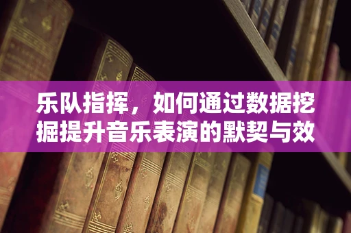 乐队指挥，如何通过数据挖掘提升音乐表演的默契与效率？