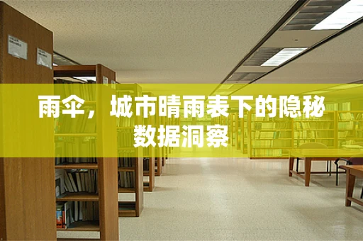 雨伞，城市晴雨表下的隐秘数据洞察